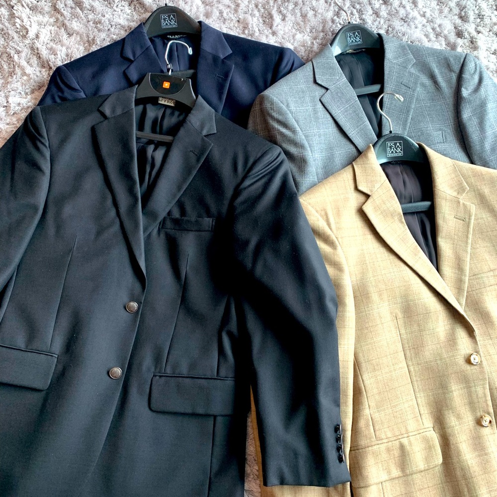 Men’s sport coats, chest size 42.